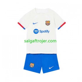 FC Barcelona Fodboldtrøjer Børn Udebanesæt 2023/24 Kort ærmer